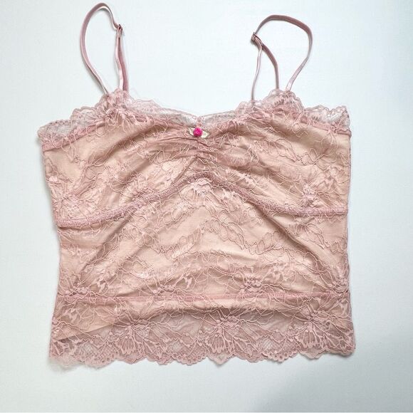 NWOT Free People Lacey Essential Cami Dusty Rose Medium - Picture 13 of 14